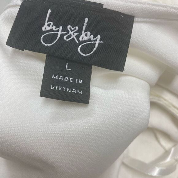 BY & BY Women’s Lace Cut-Out Dress Cream Size Large - Picture 7 of 10